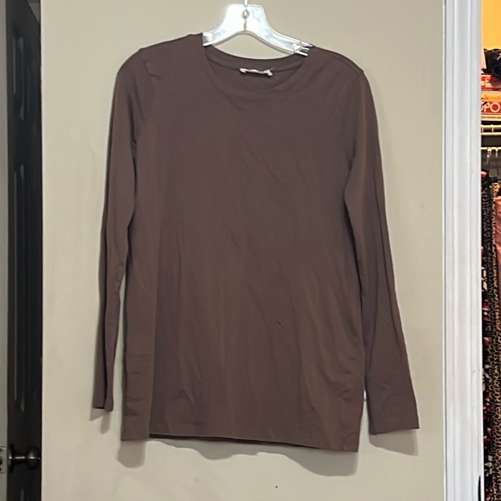 Brown Long Sleeve Top
